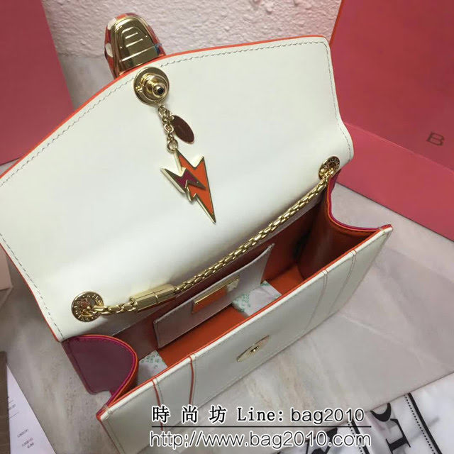 BVLGARI寶格麗 專櫃最新 閃電吊墜限量款 單層風琴包 B34559 FYD1286
